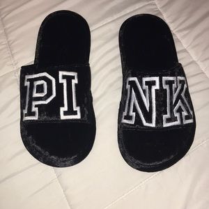 velvet PINK house shoes